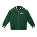 Rinky Dink Contrast Piping Zip Bomber Jacket